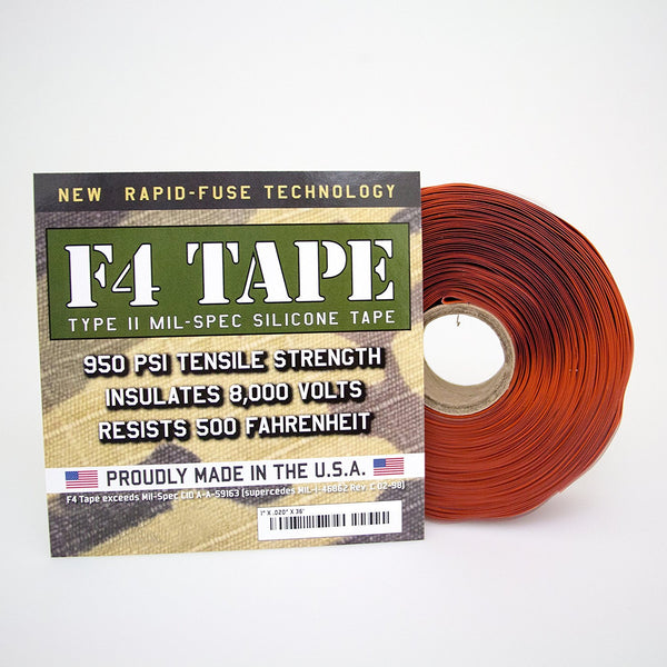 Bond It F4 Emergency Self-Fusing Silicone Tape, 1" x 36' x 20mil, Red for Plumbing Pipe & Radiator Hose Leak