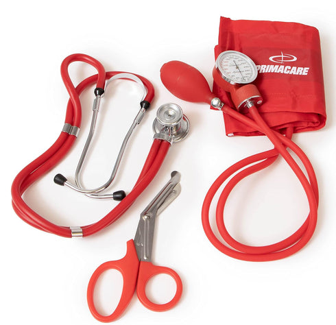 KB-9181 Pack 8x2x6 inches Primacare Professional Series Blood Pressure kit with Sprague Rappaport Stethoscope, Fanny