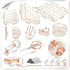 Yaomiao 13 Pcs Acrylic Desk Accessories Kit Organizer Gift Set for Women, Office Supplies, Rose Gold