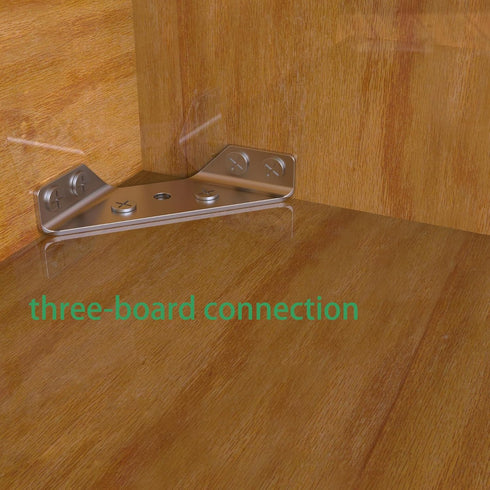 Aufuga Bracket,20 (20) Universal Stainless Steel Furniture Corner Connector Heavy Duty Corner Pcs Angle Brackets