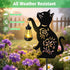 Solar Cat Hanging Lantern Outdoor, Black Cat Solar Lights, Cat Lover Gifts for Women Mom Grandma Birthday,Mother's