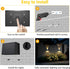 4 Pack IP65 (3000K T-SUN Solar Powered Wall Lights Outdoor Waterproof Up and Down Fence Lights for Outside Patio