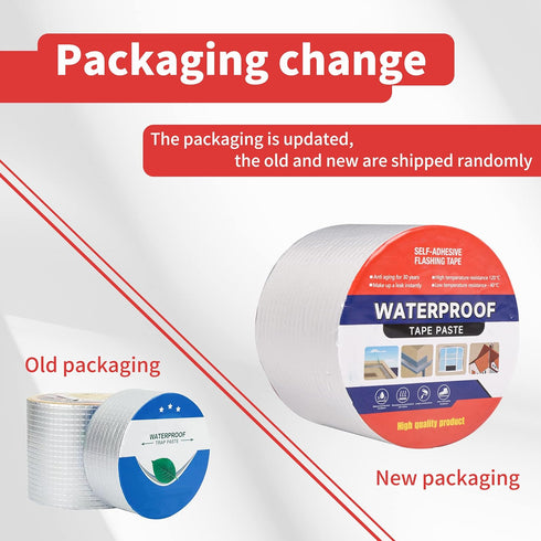 Butyl Tape, Waterproof Tape 3.94" W X 32.8'L Aluminum Foil Tape with Butyl Rubber Adhesive for RV Repair