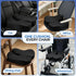 BANKQF Tailbone Seat Cushions for Office Chairs & Car, Ergonomic Memory Foam Seat Cushion with Breathable Holes