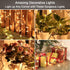 Clear Christmas Lights String | 21.63ft 100 Count Incandescent Brown Wire Lights | UL Certified for Indoor Outdoor