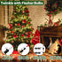 66FT 200 Bulbs Clear Christmas Lights Incandescent Warm White Mini Lights with Black Wire for Christmas Tree, Garland