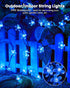 60 Brightown LED Solar Flower String Lights for Outside Waterproof Fairy Lights for Garden Yard Fence Patio Christmas