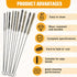 Wire Tube Brushes for Cleaning Pipe - Stainless Steel Round Wire Brush for Auto Parts, Bottles, Tubes (20 Pieces)