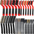 Sumind 30 Pcs Wire Cleaning Brush Set Nylon/ Stainless Steel/ Brass Metal