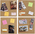 SUNGIFT Cork Board 12"x12" - 1/2" Thick Square Bulletin Boards 6 Pack with 50 Push Pins for Wall
