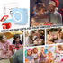 Pocket Printer for iPhone/Android, Wireless Mini Sticker Printer with 10 Rolls Thermal Paper, Portable, Blue