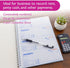 BAZIC PRODUCTS 200 Sets 7 5/8" 10 7/8" 2-Part (200 Sets/Pk), 4-Packs Cash Money or Rent Spiral Bound Receipt Book, x