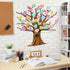 Gersoniel 90 Pieces Classroom Tree Bulletin Board Set, Summer Tree Decoration with Conversation Heart Leaves