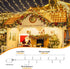 165 500 FT LED Christmas Lights Outdoor Indoor, Plug in Warm White String Lights for Outside Waterproof, Connectable