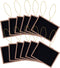 Super Z Outlet Mini 3" x 4" Wooden Frame Hanging Chalk Blackboard for Arts & Crafts, 12 Pack