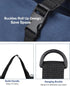 Roll Up Tool Bag, 16OZ Canvas Wrench Roll Up Pouch, Multi-Purpose Tool Organizer with 5 Zippered Pockets