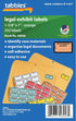 Tabbies Legal Exhibit Labels, Orange, PETITIONER'S Exhibit 252 Label, 1-5/8"W x 1" H, Pack (58026)