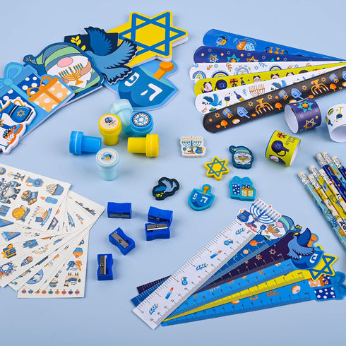 Ulema 216Pcs Hanukkah Pencils Party Favors Supplies Hanukkah Gift wood Pencils Bulk Chanukah Themed Goodie Bag Stuffers