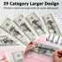 Sooez Budget Binder with Zipper Cash Envelopes & Expense Sheets for Budgeting and Saving Money, Money Organizer with
