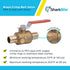 SharkBite 3/4 Inch Crimp Ball Valve with Drain - Brass Plumbing Fitting for PEX Pipe, PE-RT, 24613LFA