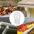 4-Pack 3.5" Expandable Aluminum Downspout Gutter Guards, Leaf & Debris Filter Strainers to Prevent Blockages