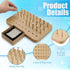 Colingmill 36 4mm/6mm/8mm Hole Wooden Pegboard for Finger Dexterity with Iron Pegs Hand Rehabilitation Board Wood Peg