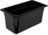 Carlisle FoodService Products Storplus Food Pan, Storage Container with Spoonable Corners, 1/3 Size 6 Inches Deep, Black