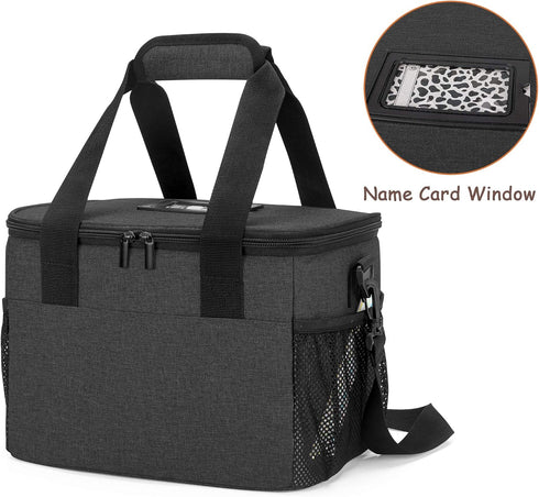6 Trunab Reusable Cups Drink Carrier for Delivery Insulated Drink Caddy with Handle and Shoulder Strap, Adjustable