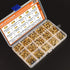 420 PCS M2 M3 M4 M5 Female Thread Knurled Nuts, Brass Threaded Insert Assortment Kit