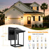 MATAMEYE Outdoor Wall Lantern, Exterior Waterproof Wall Sconce Light Fixture, Black Front Door Mounted Lighting