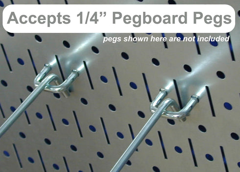 Pegboard Wall Organizer Tiles, Wall Control Modular Galvanized Steel Tiling Set, Four 12-Inch x 16-Inch Panels