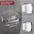 A8367BN LANC Bathroom Toilet Paper Holder with Shelf, Brushed Nickel Toilet Paper Roll Holder with Wipes Shelf