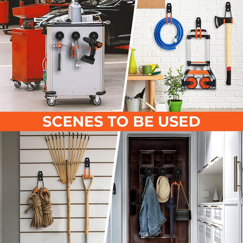 Large Strong Magnetic Hooks Heavy Duty, 3.5in Powerful Utility Magnets for Garage Storage and Hanging Tools