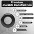 InstallGear 180pc Assorted Rubber Grommet Kit - 8 Sizes for Wiring Automotive, Rubber Wire Grommets
