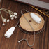 Gosknor 4pcs 12.68in Ceiling Fan Chain Extenders, Light Pull Chain Extension Wooden Beaded Balls Fan Pull Chain Pendant
