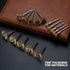 15 Pieces Copper Wire Brushes, Wire Brush Wheel Kits for Dremel Rotary Tools (1/8 Inch Mandrel)