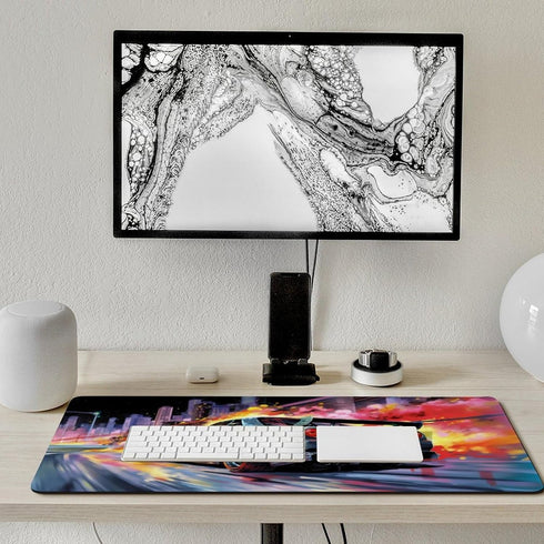Large Mouse Pad Gaming Cool Japanese Anime R32 Tokyo Drift JDM Car Desk Mat, Extended Keyboard Pad, 35.4 x 15.7 Inch