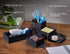 Bostitch Office Konnect Desk Organizer and Charging Station - 2 USB Ports & 2 Plugs, Accessory Tray, 4-Piece Design,