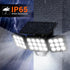 3500LM 3 Yard-2Pack WdtPro Solar Lights Outdoor Flood Light, Bright Motion Sensor Outdoor Lights, Heads & Upgrade Glass