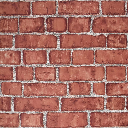 Cohoo Home Red Peel and Stick Wallpaper, 18 197 Faux 3D Brick Wall Paper, Self Adhesive Removable Wallpaper Brick