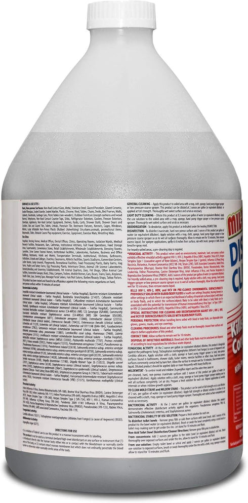 HARRIS 64 Commercial, 128oz (1 Mil-X Disinfectant Super-Concentrate, Makes Gallons of Ready to Use Spray, for Household