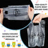 1000 2 1 Kisston Pcs Drink Carrier for Delivery, Plastic Carrier Bags Thank You Clear Handle Drink Poly Bags Bulk