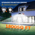 3500LM 3 Yard-2Pack WdtPro Solar Lights Outdoor Flood Light, Bright Motion Sensor Outdoor Lights, Heads & Upgrade Glass