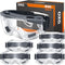 6 Pack Safety Goggles, ANSI Z87.1 Anti-Fog Protective Glasses for Men Women Eye Protection