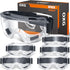 6 Pack Safety Goggles, ANSI Z87.1 Anti-Fog Protective Glasses for Men Women Eye Protection