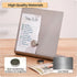 Magnetic Bulletin Board with Stand - Small Dry Erase Memo Board, Tabletop Metal Easel for Magnet Display, 8x8 Inches