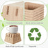 Reallnaive 20 Pack 1 Natural Pulp Fiber Berry Basket Pint, Small Molded Produce Vented Basket for Farmers Market, Fruit