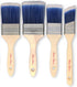 Bates Paint Brushes Set - 4 Pack, Professional Wall Brush, Wood Handle, House, Trim, Sash Paint Brushes