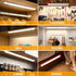 16 Inch Counter 3000K 6000K, Dimmable Closet, Under Cabinet Lights with Hand Wave, Plug in LED Under Light, Over Sink