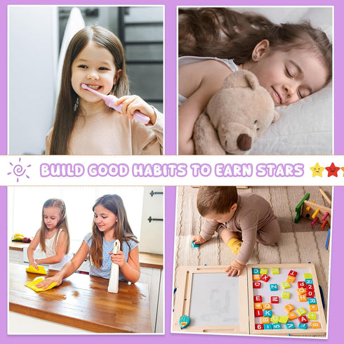 Fyguard 45Pcs 9.8" Magnetic Reward Jar for Kids, Large Star Jars Reward System, Magnetic Rewards for Kids Home Personal
